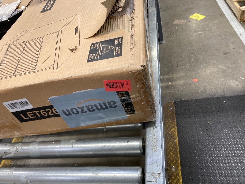 Photo 1 of 
Nightstand with Charging Station, Farmhouse End Side Table with 2 Drawers and Open Storage, Smart Bedside Table with LED Light & Human Sensor for Bedroom, Wood