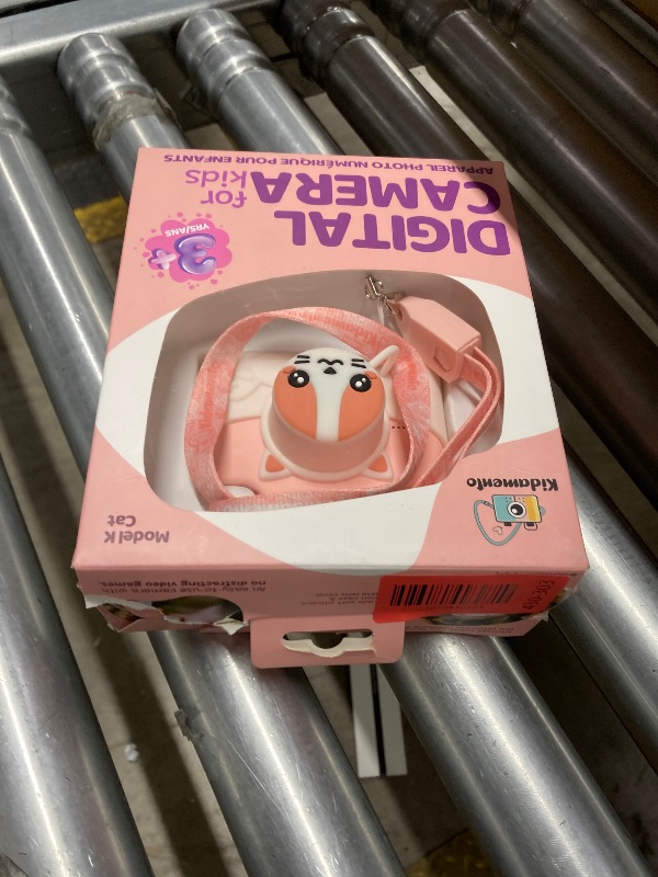 Photo 1 of ***CHARGER PLUG IS MISSING***Kidamento Kids Digital Camera & Video Camcorder with Touchscreen, Soft Silicone Casing, Detachable Lens Cap, 32GB Memory Card - Model K Meowie The Cat***CHARGER PLUG IS MISSING***