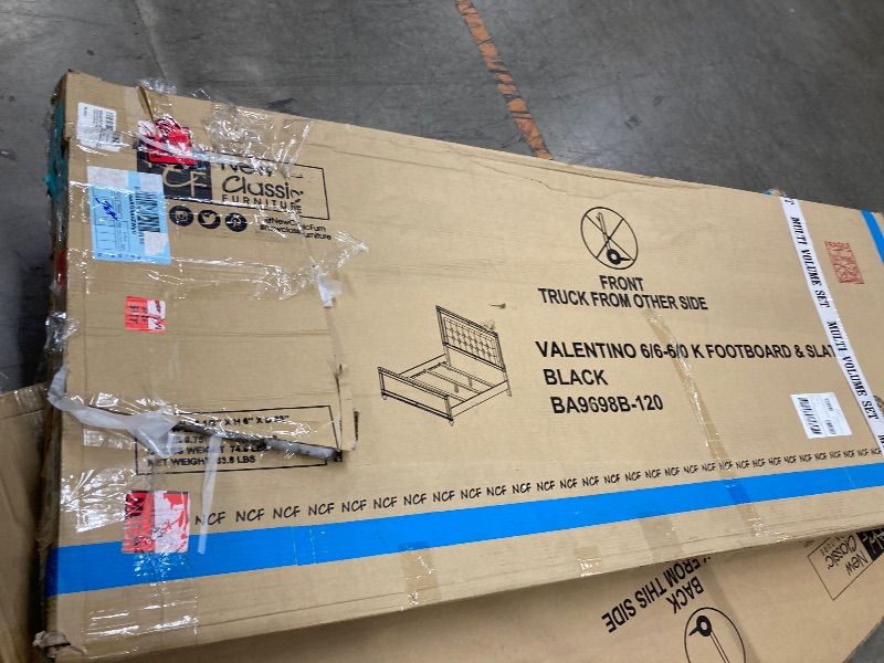 Photo 1 of **THIS CONTAINS 2 BOXES***NEW CLASSIC HOME FURNISHINGS STORE THE NEW CLASSIC VALENTINO WOOD KING BED IN BLACK