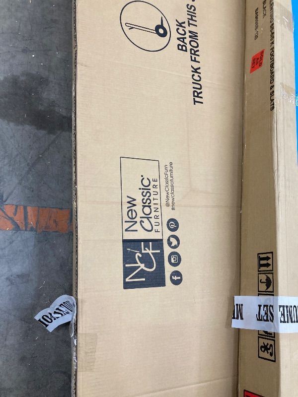 Photo 1 of **THIS CONTAINS 2 BOXES***NEW CLASSIC HOME FURNISHINGS STORE THE NEW CLASSIC VALENTINO WOOD KING BED IN BLACK