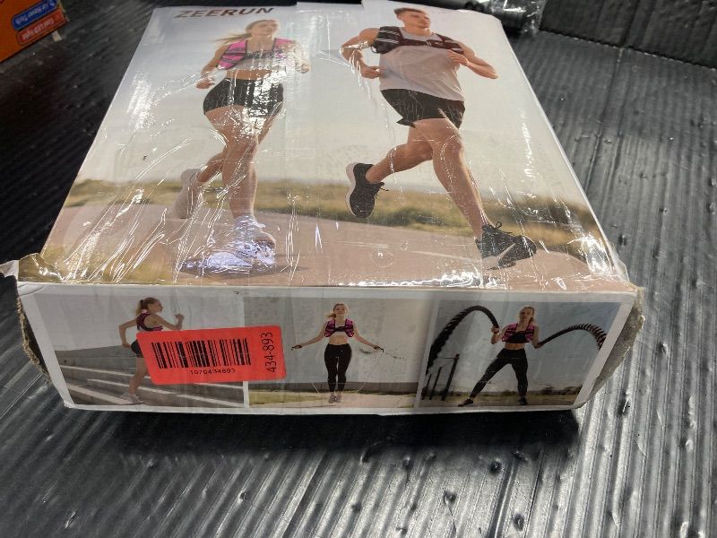 View 4 of ***THERE IS A SMALL BIT OF SEAM NEEDS SEWING***Zeerun Weighted Vest for Women & Men with Reflective Stripe and Adjustable Buckle, Comfortable & Durable Rucking Vest for Walking, Running & Strength Training, 10LBS-Black***THERE IS A SMALL BIT OF SEAM NEEDS