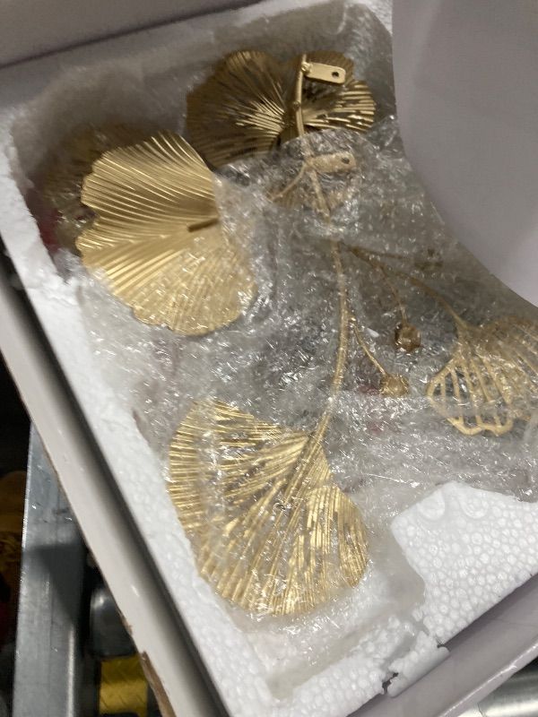 Photo 1 of ***ONLY 1 COMPLETE SCONCE INCLUDED***PARTS MISSING FOR 2ND SCONCE***Deyidn Battery Operated Wall Sconces Set of 2 Gold Rechargeable Wall Light with Dimmable Bulbs and Remote Wireless Wall Lamps with Hammered Glass Lampshade for Bedroom Living Room Hallway