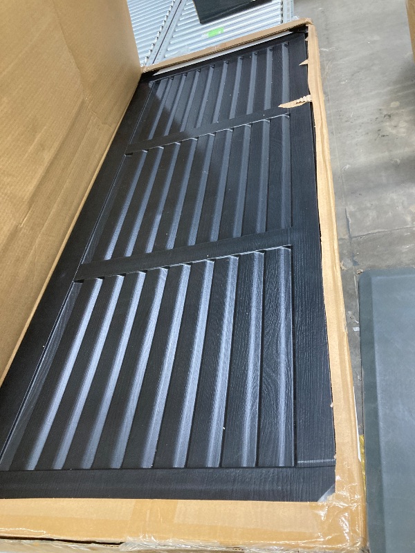 Photo 1 of 130 Gallon Resin Deck Box, Outdoor Lockable Storage Container for Patio Cushions, garden Tools, Pool Supplies, Toys, Waterproof and UV Resistant, Reinforced Rib Design, Black 