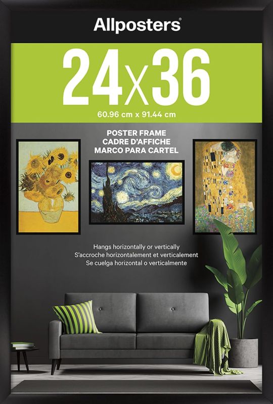 Photo 1 of **NOTE: THE PHOTO AND DESCRIPTION ARE SIMILAR** Collector's Edition Black Poster Frame (24" x 36")
