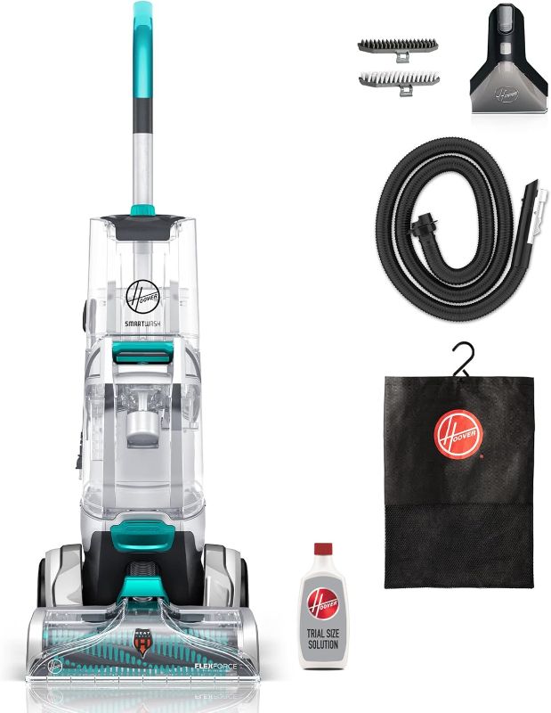 Photo 1 of **NOTE: THE PHOTO AND DESCRIPTION ARE SIMILAR**Hoover SmartWash+ Automatic Carpet Cleaner Machine for Carpet and Upholstery, Deep Cleaning Carpet Shampooer Machine, Pair with a Hoover Carpet Cleaner Solution for a Bright, Refreshed Home