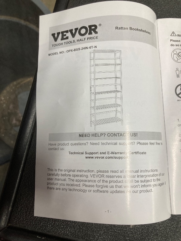 Photo 1 of **NOTE: THE PHOTO AND DESCRIPTION ARE SIMILAR**VEVOR 6-Tier Bamboo Shelf, Open Wood Bookshelf, Display Storage Rack Organizer, Freestanding Flower Plant Stand, Multifunctional Bamboo Bookshelf Ideal for Bathroom, Bedroom, Office, Study, Natural
