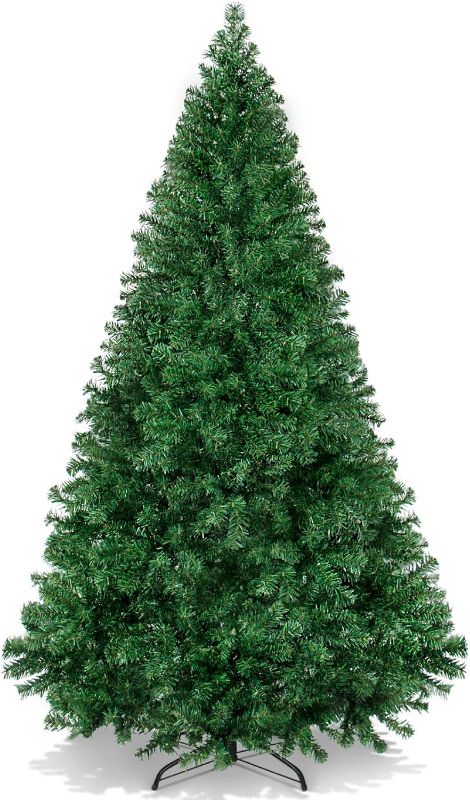 Photo 1 of **NOTE: THE PHOTO AND DESCRIPTION ARE SIMILAR**Best Choice Products Artificial Christmas Tree, 6ft Premium Unlit Hinged Design, Dense Branches Realistic Holiday Décor? w/Easy Assembly, Base

