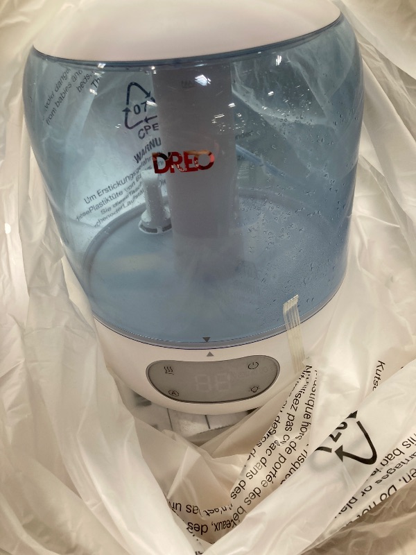 Photo 1 of **NOTE: THE PHOTO AND DESCRIPTION ARE SIMILAR**DREO Humidifiers for Bedroom, 3L Top Fill 30H & 26dB Quiet Runtime for Large Room, Cool Mist Ultrasonic Humidifier with Humidity Sensor, Night Light for Home, Baby, Nursery, Plants, New Edition