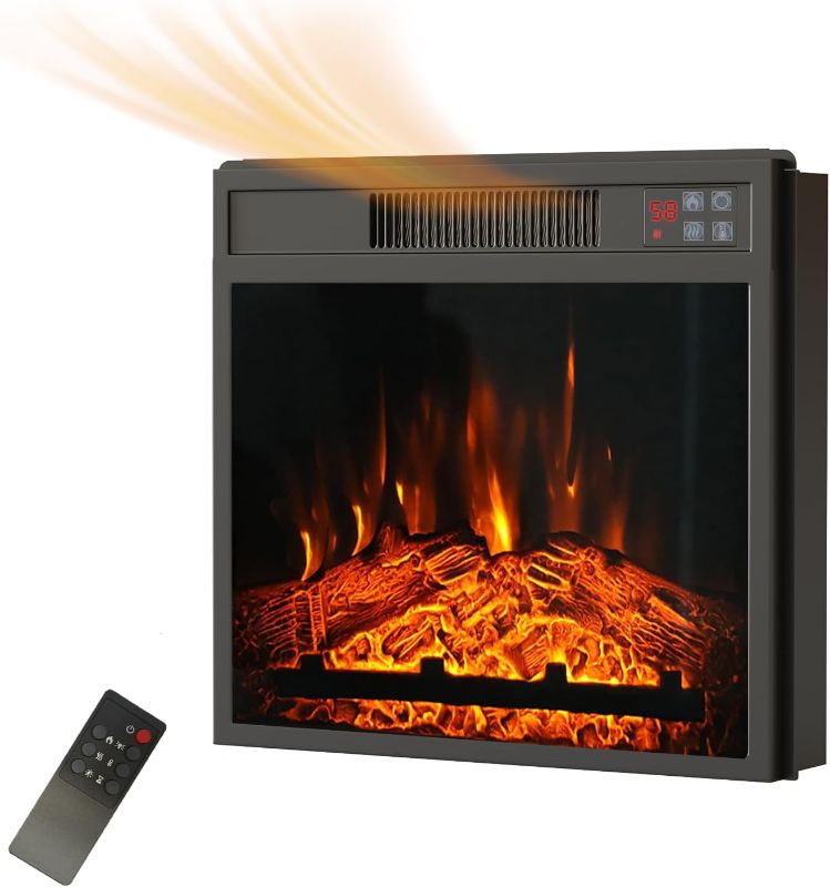 Photo 1 of **NOTE: THE PHOTO AND DESCRIPTION ARE SIMILAR** 23" Electric Fireplace Insert, Recessed Fireplace Heater with Low Noise, Remote Control with Timer, Touch Screen, Adjustable Flame Brightness, 23.6" L *17.7" H
