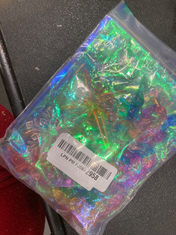 Photo 1 of 110Pcs in 10 Colors Ceramic Christmas Tree Replacement Bulbs - Plastic Lights Pegs, Included Angel Topper?Snowflake Top?Cross Stars.