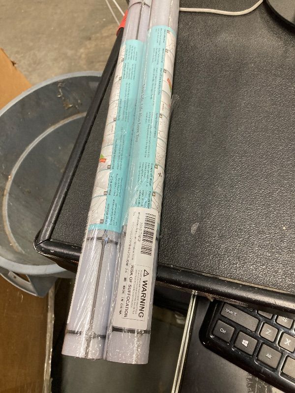 Photo 1 of **2 ROLLS**Windimiley Window Privacy Film Frosted Glass Static Cling Black Lattice Bathroom Decorative Sticker Heat Control Uv Sun Blocking Opaque Vinyl Non-Adhesive Removable Door Covering, 17.5 x 78.7In, Pure(2)