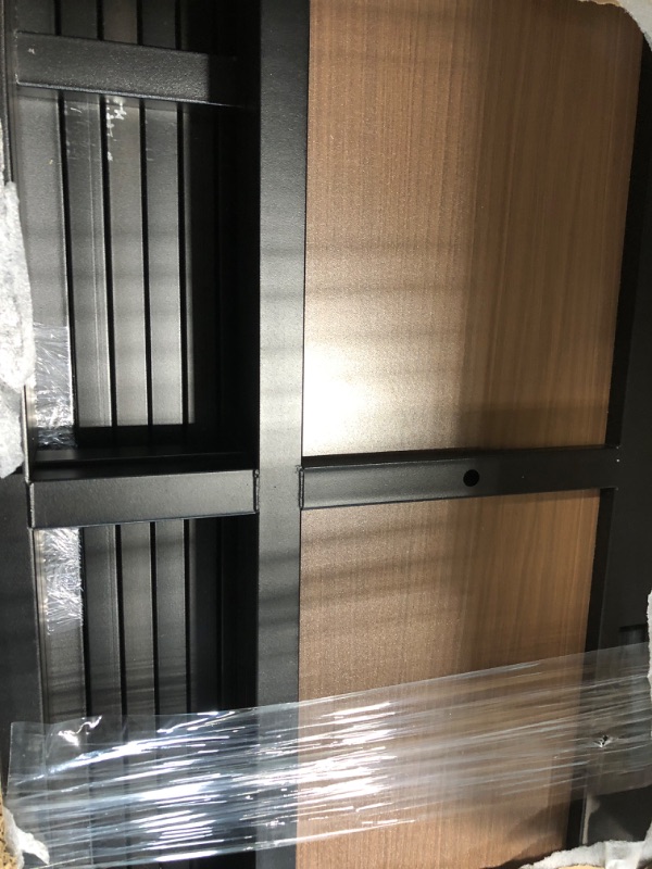 Photo 1 of **MISSING SEVERAL PARTS**
Bellemave Full Size Bunk Bed with Storage Drawers and 3-Tier Shelves, Full Bunk Bed with Charging Station and Lights, Heavy Duty Metal Bunk Beds for Teen, Adults