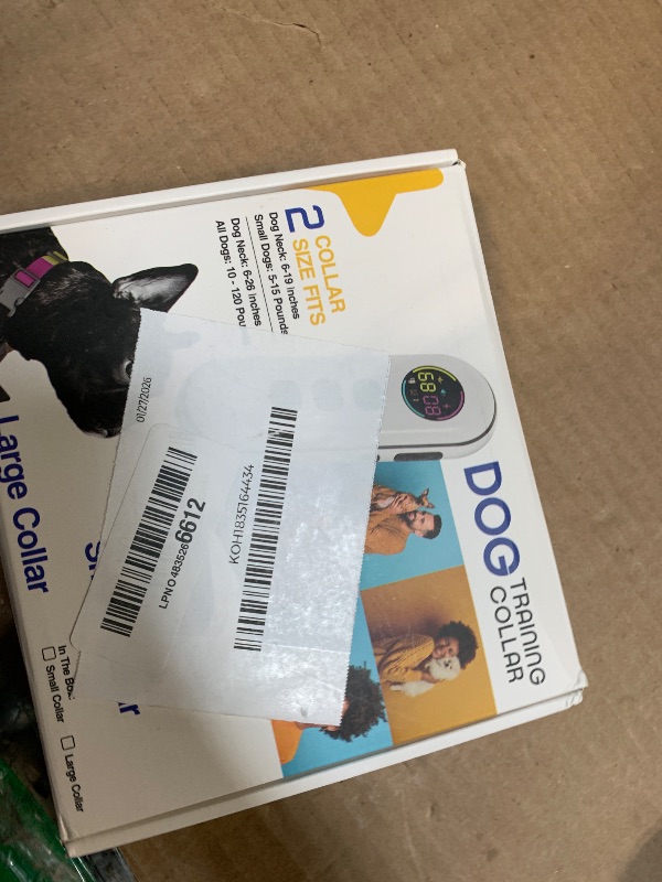 Photo 1 of *USED*
Lychee Training Collar for Two Dogs?One Large(10-120lbs) and One Small (5-50lbs) Sport Dog Correction Shock Collar for Training with 1300FT Remote Control, IPX7 Waterproof and Rechargeable