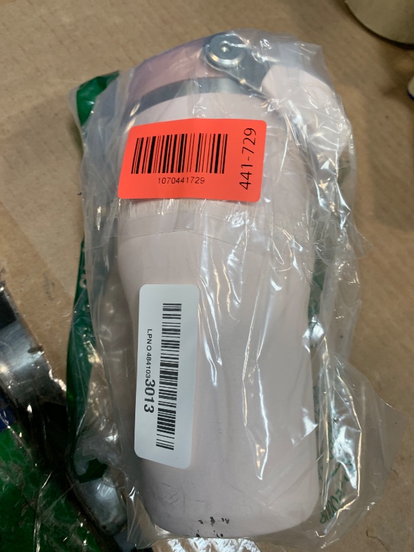 Photo 1 of ** DAMAGE MINOR** STANLEY IceFlow 2.0 Flip Straw Tumbler with Handle 20 oz | Twist On Lid and Flip Up Straw | Leak Resistant Water Bottle | Insulated Stainless Steel | BPA-Free | Rose Quartz