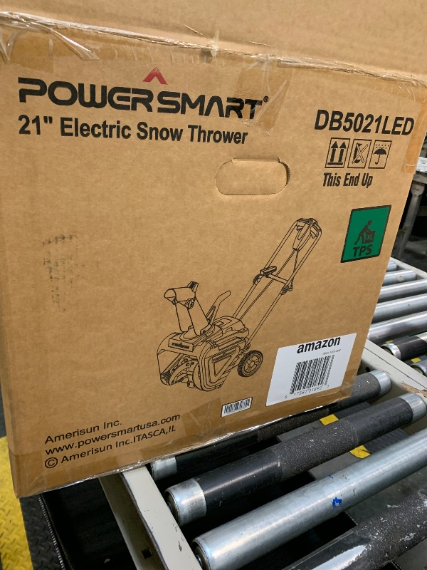 Photo 1 of ** NEW** PowerSmart 21 Inch Electric Snow Blower - 120V 15 Amp, 2100 RPM, LED Light for Yard, Road