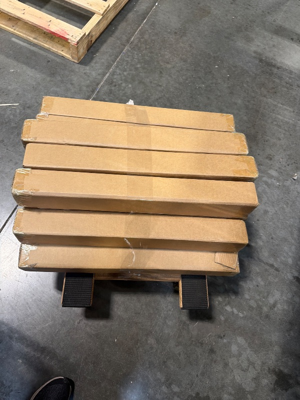 Photo 1 of **16 BOXES** Overhead Bin Rack - Ceiling Mount Overhead Garage Rack | Adjustable Width and Orientation | Heavy Duty Ceiling Bin Storage Rails | Fits Black & Yellow Storage Bins | USA Designed 