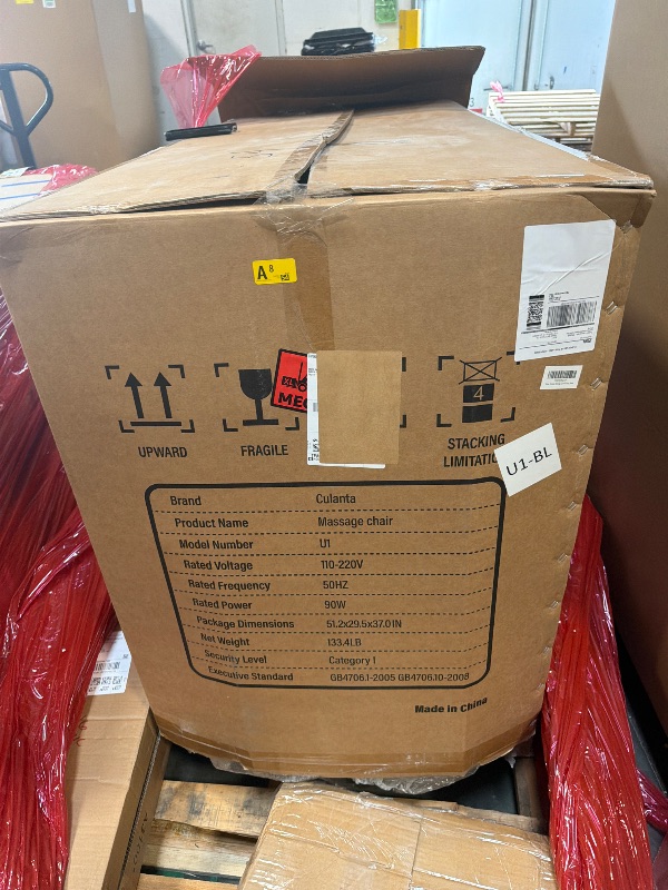 Photo 1 of ***FINAL SALE*** Culanta Massage Chair Full Body, Zero Gravity SL-Track Shiatsu Massage Recliner Chair with Body Scan, Airbags, Foot Rollers, Deep Yoga Stretch, Heating (U1-Black)