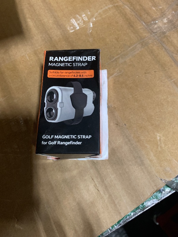 Photo 1 of *UNTESTED*
Rangefinder Magnetic Strap for Golf - Adjustable Range Finder Holder with Strong Magnet & Silicone, Universal Magnetic Strap for Golf Cart Rail/Bar/Frame, Easy Access & Clean (Black)