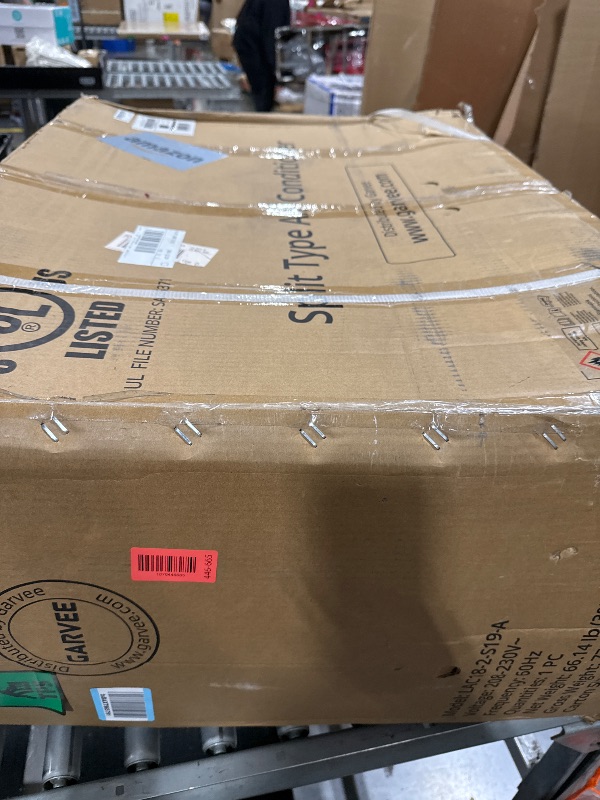 Photo 1 of ** UNCLEAN/ UNKNOWN FUNCTIONALITY***18,000 BTU Mini Split AC/Heating System, 19 SEER2 230V Ductless Split-System Air Conditioner with Heat Pump, Pre-Charged Condenser, 1250 sq ft Coverage, Full Function Remote Control & Installation Kit