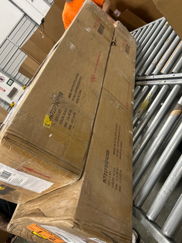 Photo 1 of *USED*
Merax Modern 4 Piece Entertainment Wall Unit with Bookshelf for Televisions Up to 80'', Wood Inch Large Entertainment Center w/Storage, TV Cabinets for Living Room, Black