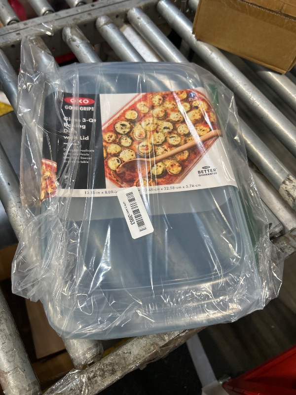 Photo 1 of *MINOR DAMAGE - USED*
OXO Good Grips Freezer-to-Oven Safe 3 Qt Glass Baking Dish with Lid, 9 x 13