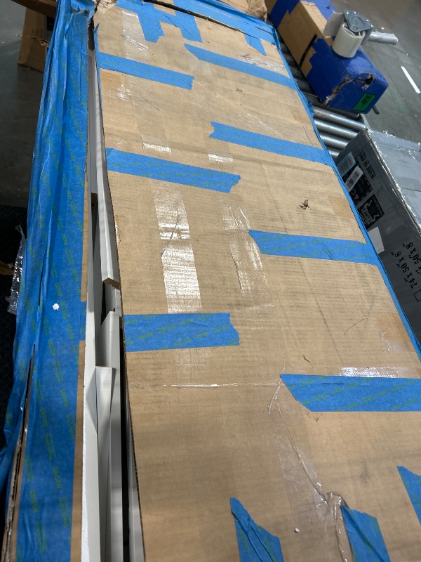 Photo 1 of * NOT MANUAL* knoworld 47'' Large Vanity Desk with Mirror and Lights, 7 Drawers, 8 Storage Shelves Vanity Table, Big Makeup Vanity Desk with 3 LED Lighting Modes, Vanity Dresser with Outlet, Sliding Mirror (White)