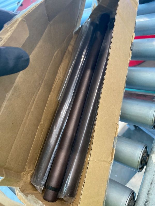 Photo 1 of **MISSING PARTS/check clerk comments**

 Black Shower Curtain Rod 31 to 80 Inch,1 Inch Diameter Adjustable Spring Tension Stainless Steel Telescoping Rod,Easy Install,No Rust