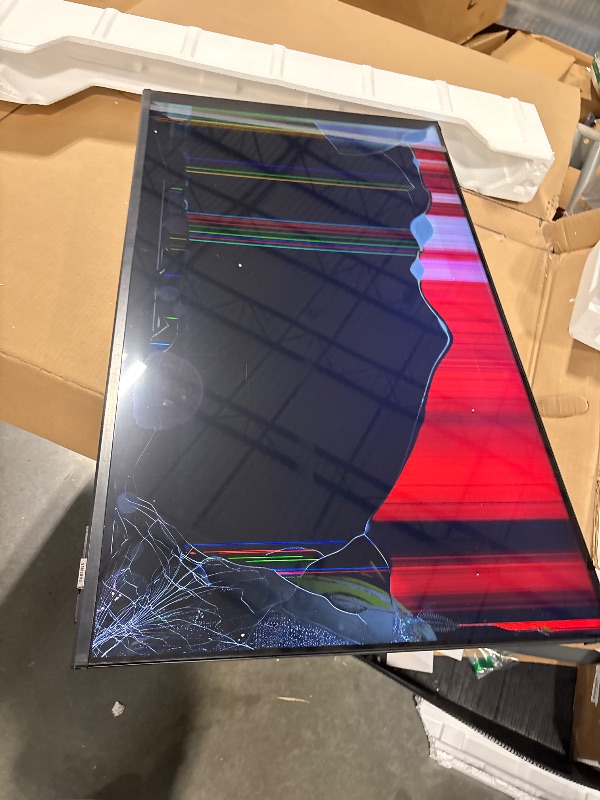 Photo 1 of ***DAMAGED, SUITABLE FOR SPARE PARTS/NO RETURN****   Samsung 43-Inch Class Crystal UHD U8000F 4K Smart TV (2025 Model) Endless Free Content, Crystal Processor 4K, MetalStream Design, Knox Security, Alexa Built-in