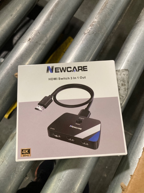 Photo 1 of [Upgrade] HDMI Switch 3 in 1 Out, 4K@60Hz HDMI 2.0 Switch Splitter with 2.6FT Long HDMI Cable, 3-Port HDMI Switcher Selector, Supports 4K 30Hz 3D 1080P HDCP2.2 for PS5 Xbox DVD Player Fire Stick PC