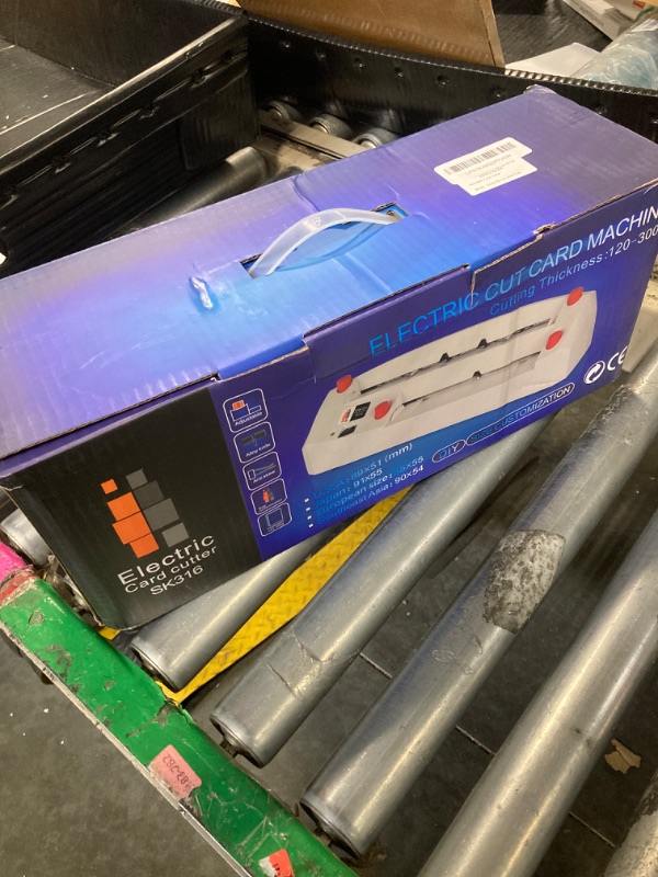 Photo 1 of *UNTESTED*
Electric Business Card Cutter,Heavy Duty Automatic Cutter for 3.5"x2.1" Card, 110V Business Card Slitter for Office and Print Shop