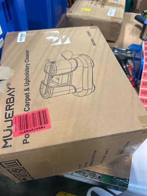 Photo 1 of *UNTESTED*
Carpet Cleaner, MUJERBAY 15Kpa Portable Spot and Stain Cleaner Machine, Easy Move with Handle, 1.5-inch Deep Cleaning Shampooer for Couch, Stairs, Car and Pet Messes. Red