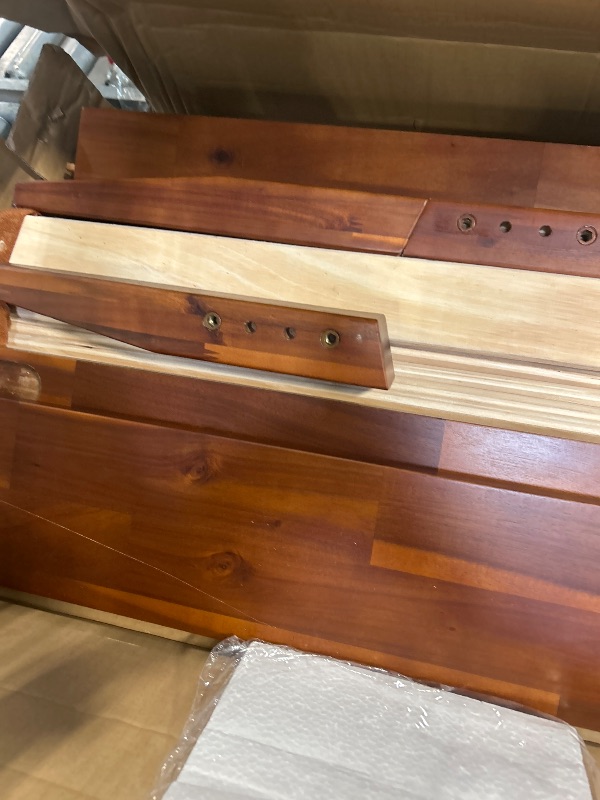 Photo 1 of ****MISSING MANUAL****
Mellow Naturalista Classic - 12 Inch Solid Wood Platform Bed with Wooden Slats, No Box Spring Needed, Easy Assembly, Queen, Pine