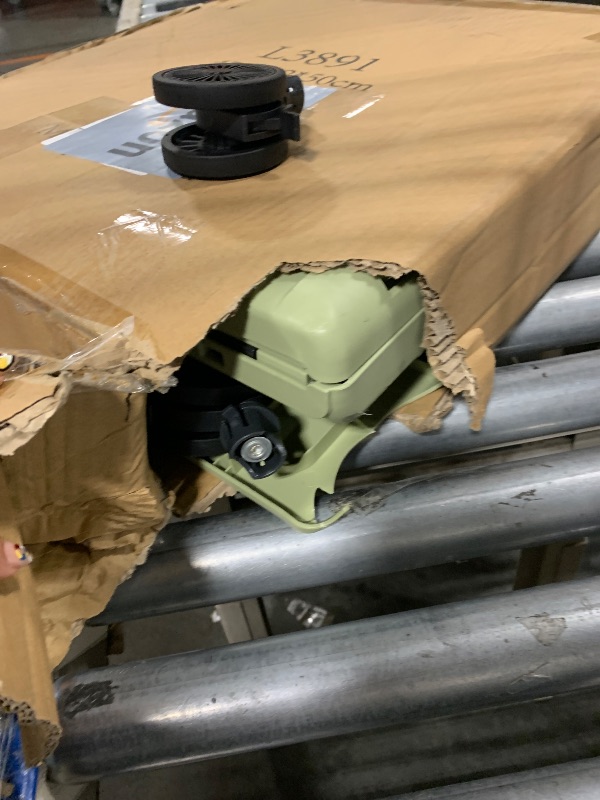 Photo 1 of ****broken****Heavy Duty Rolling Cart for Stairs?Collapsible Utility Crate with Wheels & Handle Foldable Tote Box for Toolbox Trade Show Supplies Teachers TODAYGO Mobile Storage Cart with Lid