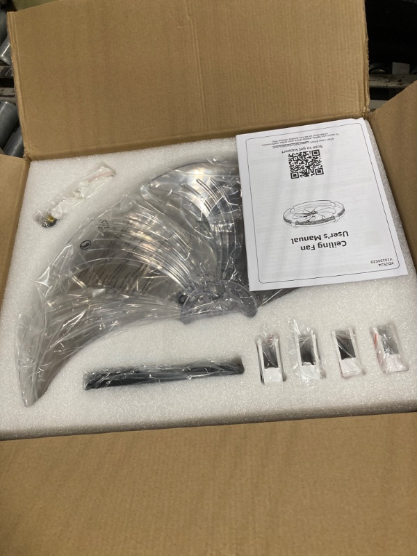 Photo 1 of *USED*
ZMISHIBO Ceiling Fans with Lights | 24 inch Low Profile Ceiling Fan with Light and Remote | 3CCT Dimmable Modern Flush Mount Bladeless Fan Light with High Airflow for Living Room Bedroom Kitchen