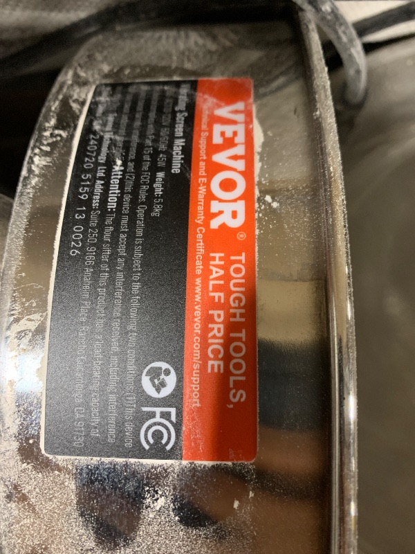 Photo 1 of **Selling for parts ONLY**
VEVOR Automatic Electric Vibrating Sieve, Stainless Steel Sifter Shaker Machine with 40+60 Mesh, 45W Automatic Powder Sifter Machine Countertop, Electric Sieve Shaker for Flour Powers, Mungbean, Rice