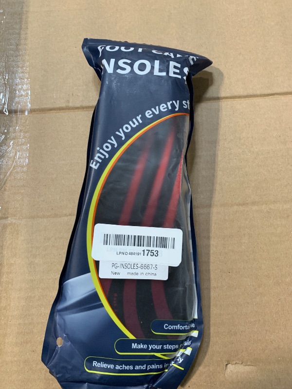 Photo 1 of ?Plantar Fasciitis Insoles for Men: Arch Support Inserts with Shock Absorbing Gel - Orthotic Insoles for Flat Feet Relief & All-Day Walking Comfort(S)