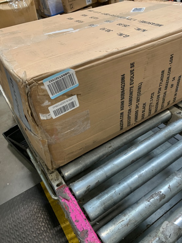 Photo 1 of **FINAL SALE, SEE NOTES** Samsonite Evolve SE Hardside Expandable Luggage with Spinners, Bass Black, 3PC Set (CO/M/L)