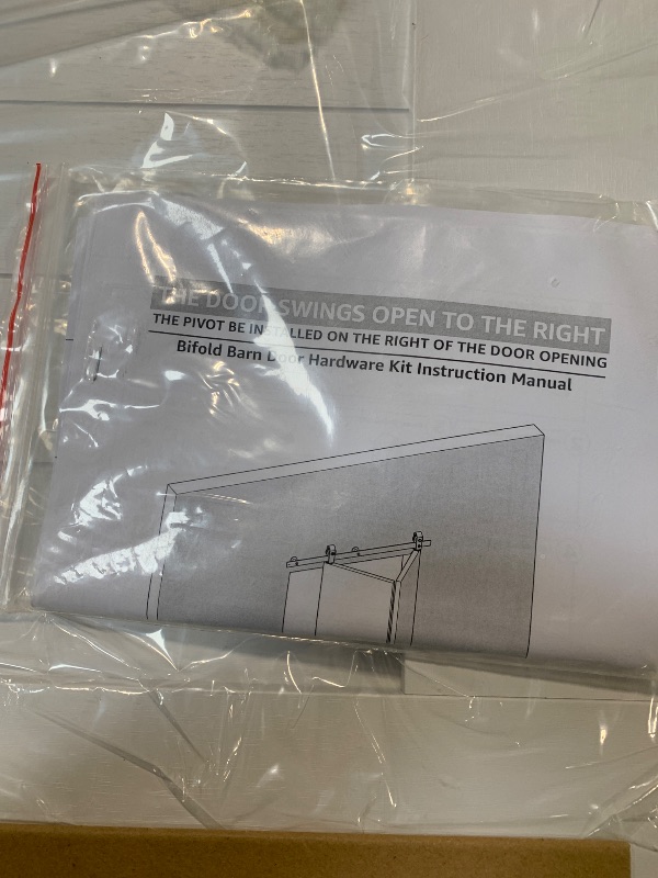 Photo 1 of ***JUST DOOR***SMARTSTANDARD Bifold Barn Door 72'' x 84'',Bi-Fold Sliding Closet Doors with Hardware Kit Included,80'' Track Kit for 4 Doors,Waterproof & Quiet,Pre-Drilled Holes Easy Assembly,White