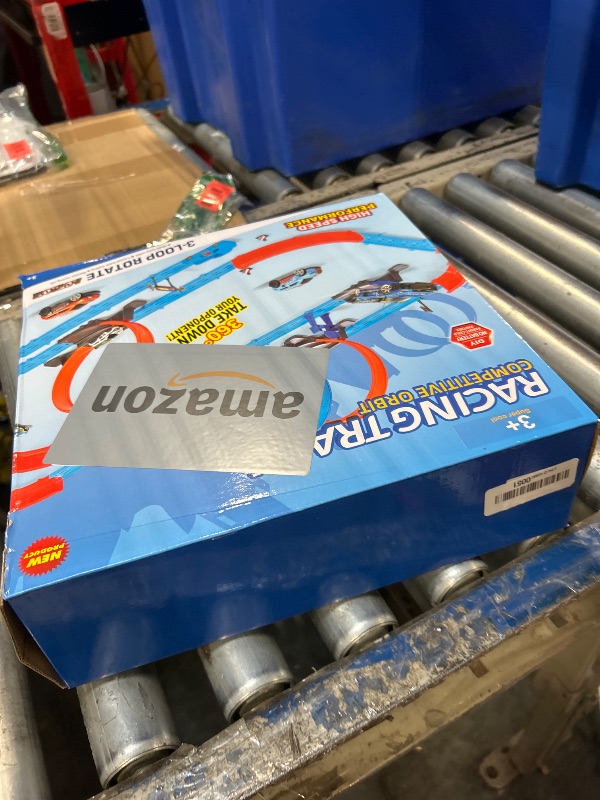 Photo 1 of ?Slot Car Race Track Sets with 360° Thrill Loops & 4 High-Speed Cars, 64 Pcs Large Flexible Racing Track for Kids Ages 3-5 4-8 8-12, Race Car Toys Gift for Boys Girls Birthday Christmas