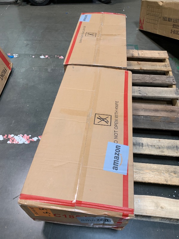 View 2 of ***03 LARGE BOXES***Roundhill Furniture Prato 5-Piece Round Dining Table Set with Cross Back Chairs, Antique Blue and Weathered Walnut
