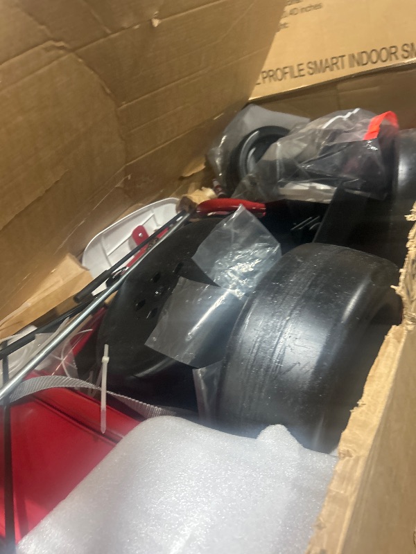 Photo 1 of **MISSING PIECES** 
Radio Flyer Ultimate Electric Go-Kart, 24 Volt Outdoor Ride On Toy, Red Go Kart for Kids Ages 3-8