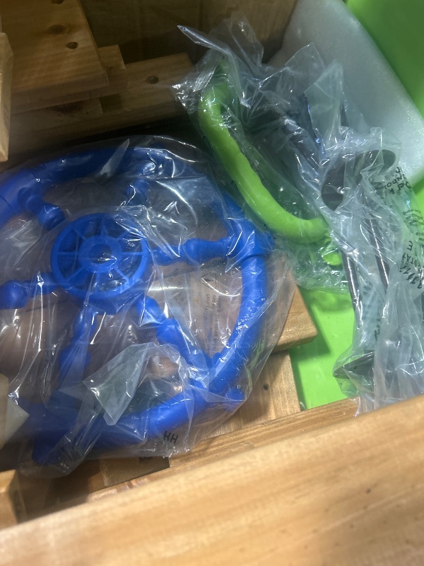 Photo 1 of **********NUMBER 3 OF 4****
Backyard Discovery Beach Front Cedar Wood Swing Set with Wave Slide, Play Deck, Monkey Bars, Rock Wall Ladder, Shaded Picnic Area, Snack Bar, Belt Swings, Trapeze, Sandbox Area, Outdoor Playset