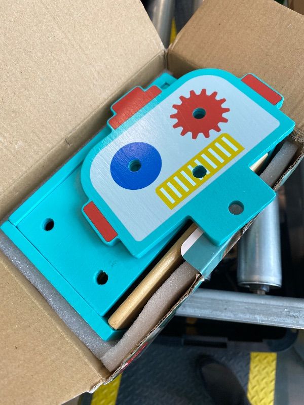 Photo 1 of ***MISSING PIECES*** Lehoo Castle Kids Tool Set, Wooden Mini Toddler Tool Bench with Blackboard, Robot Construction Toys with Hammer Wrench Screwdriver, STEM Learning Toys for Age 3-5, Birthday Gift for Boys & Girls