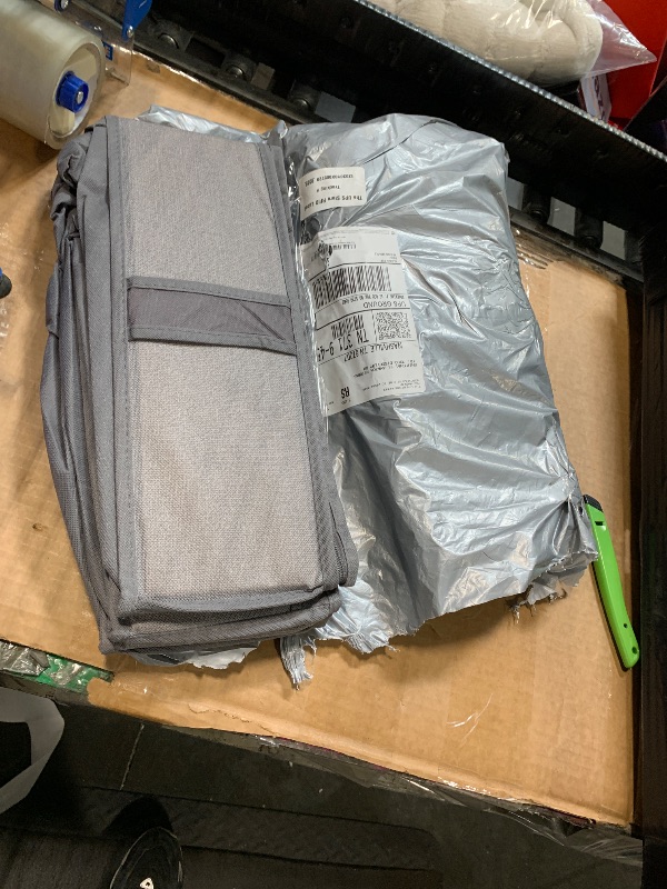 Photo 1 of * **SIMILAR ITEM***
Amazon Basics Under Bed Fabric Zipper Blanket Storage Container Bags with Window and Handles, 2-Pack, 18 x 42 x 6 inches, Gray