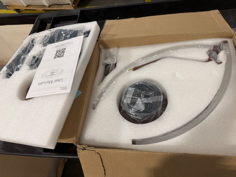 Photo 1 of **MISSING PARTS**
ZMISHIBO 24 Inch Ceiling Fans with Lights and Remote, Modern Low Profile Ceiling Fan, 3000-6000K Dimmable Flush Mount LED Fan Light, 6 Wind Speeds, Fandelier Ceiling Fans for Bedroom- Brown