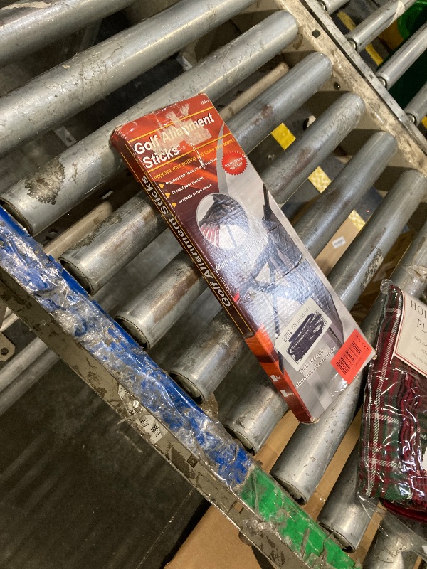 Photo 1 of ***SIMILAR ITEM***
Golf Alignment Sticks Holder, Angle Adjustable Golf Training Aid, Weighted Golf Swing Trainer with Metal Sticks Practice Teaching Aid for Aiming, Putting, Swing