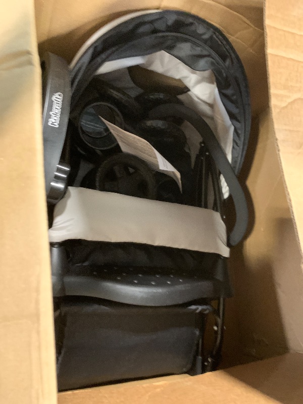 Photo 1 of **similar item** Kolcraft Cloud Plus Lightweight Umbrella Stroller for Toddlers with Reclining Seat, Large Storage Basket, Canopy, Infant & Parent Trays, Compact Fold for Summer Travel, Durable Frame, Slate Gray