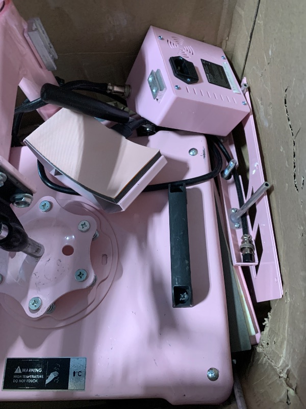 Photo 1 of **SIMILAR ITEM **ACTUAL MODEL SHOWN IN PICTURES BELOW** 8 in 1 Heat Press Machine 15x15 inch 360-Degree Swing Away Digital T Shirt Pressing Machine Multifunction Heat Transfer Sublimation Combo for T Shirts Mugs Hat Plate Cap,Pink