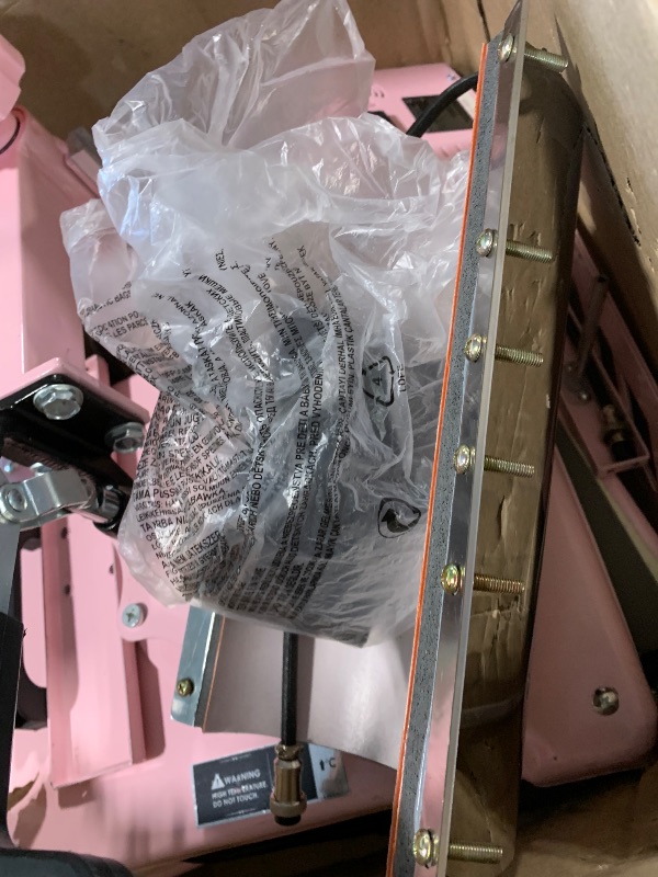 Photo 1 of **SIMILAR ITEM **ACTUAL MODEL SHOWN IN PICTURES BELOW** 8 in 1 Heat Press Machine 15x15 inch 360-Degree Swing Away Digital T Shirt Pressing Machine Multifunction Heat Transfer Sublimation Combo for T Shirts Mugs Hat Plate Cap,Pink
