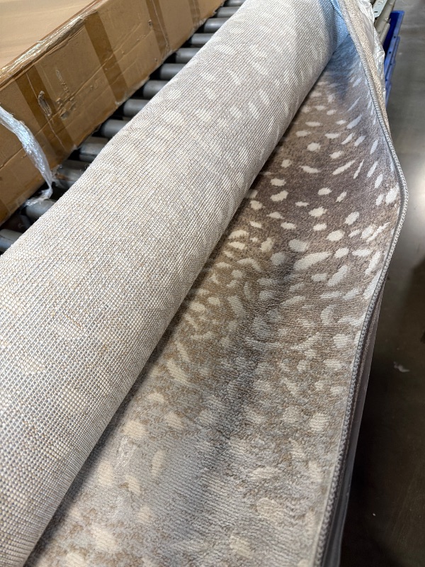Photo 1 of ****SIMILAR ITEM******* Livabliss Area Rugs - 9x12 Pablo Modern Antelope Print Tan Gray Rug for Living Room Bedroom - Large Animal Theme Non-Shedding Stain Resistant Carpet for Kitchen, Home Office (9' x 12'3")